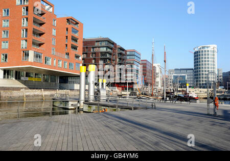 Nouveaux bâtiments à HafenCity, Hambourg Banque D'Images