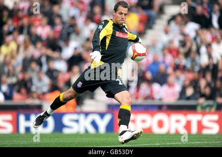 Football - Barclays Premier League - Stoke City / Everton - Britannia Stadium. Thomas Sorensen, gardien de but de la ville de Stoke Banque D'Images