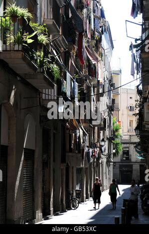 Stock de voyage - Barcelone - Espagne. Vue générale sur les rues de Barcelone Banque D'Images