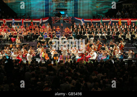 Le Last Night of the Proms - Londres Banque D'Images