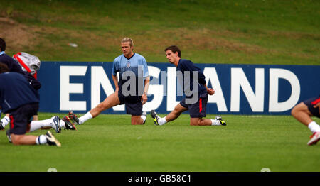 Soccer - European Championships 2004 Qualifications - Groupe sept - Angleterre v Liechtenstein - Formation de l'Angleterre Banque D'Images