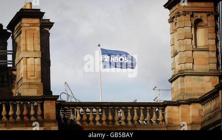 Vue générale du siège de la Halifax Bank of Scotland (HBOS) à Édimbourg. Banque D'Images