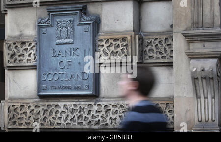 Vue générale du siège de la Halifax Bank of Scotland (HBOS) à Édimbourg. Banque D'Images