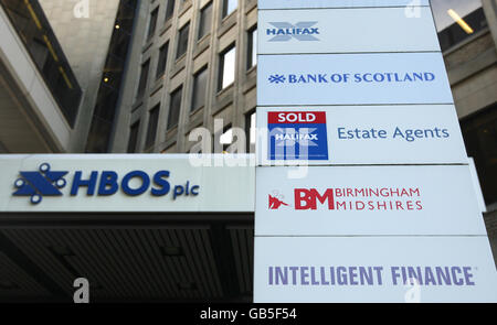 Crise économique. L'édifice HBOS à Halifax. Banque D'Images