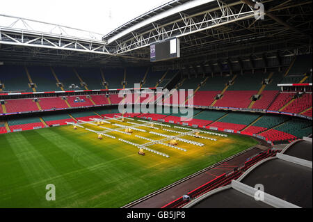 Stade Millennium. Vue générale du Millennium Stadium, Cardiff Banque D'Images