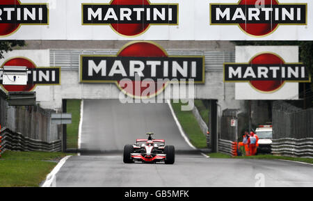 Heikki Kovalainen de McLaren en action pendant le Grand Prix d'Italie à Monza, en Italie. Banque D'Images