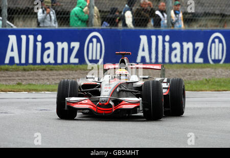 Lewis Hamilton de McLaren en action pendant le Grand Prix d'Italie à Monza, Italie. Banque D'Images