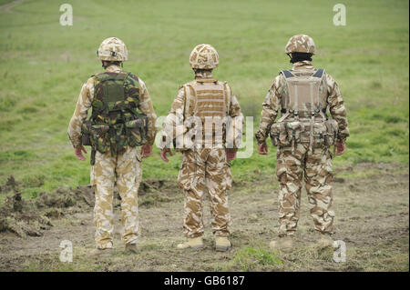 Dévoile l'armée militaire hi-tech Banque D'Images