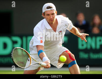 Tennis - Coupe Davis - Groupe Mondial - Championnat 2008 - Grande Bretagne / Autriche - Jour trois - Le All England Lawn Tennis Club Banque D'Images