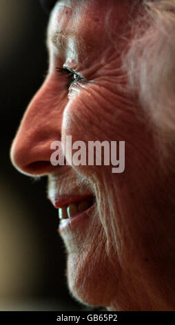 Dame Vera Lynn assiste au lancement du nouveau site Web « The Times of my Life », dans les salles de guerre du Cabinet, à Westminster, dans le centre de Londres. Banque D'Images