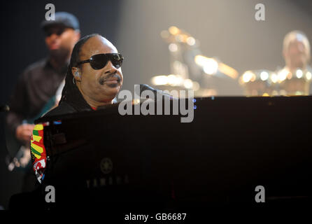 Stevie Wonder en concert - Londres.À USAGE ÉDITORIAL UNIQUE.Stevie Wonder se produit en concert à l'O2 Arena dans le sud-est de Londres. Banque D'Images