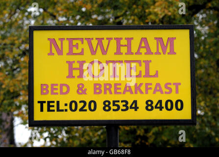 The Newham Hotel à Romford Road, Forest Gate, East London, Banque D'Images