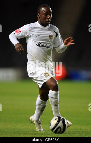 Football - Johnstone's Paint Trophy - Section Sud - deuxième tour - Milton Keynes dons / Bournemouth - stade:mk. Jemal Johnson, Milton Keynes Banque D'Images