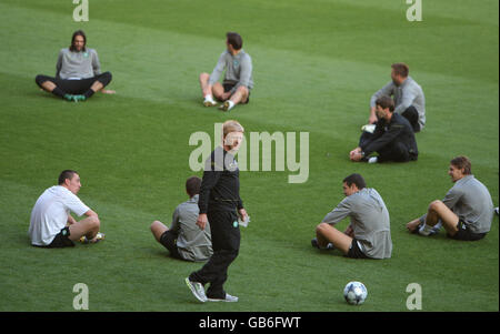 Soccer - Session de formation Celtique - Stade El Madrigal Banque D'Images