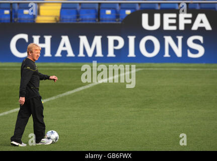 Soccer - Session de formation Celtique - Stade El Madrigal Banque D'Images