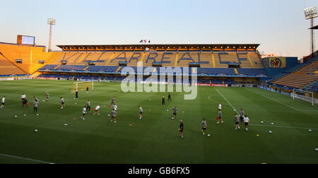 Soccer - Session de formation Celtique - Stade El Madrigal Banque D'Images