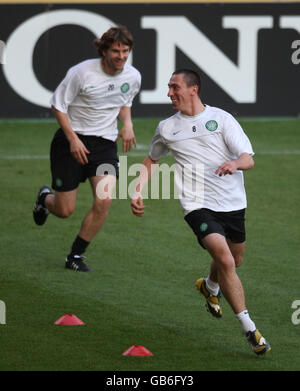 Soccer - Session de formation Celtique - Stade El Madrigal Banque D'Images