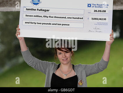 18 ans, gagnant de l'EuroMillions Banque D'Images