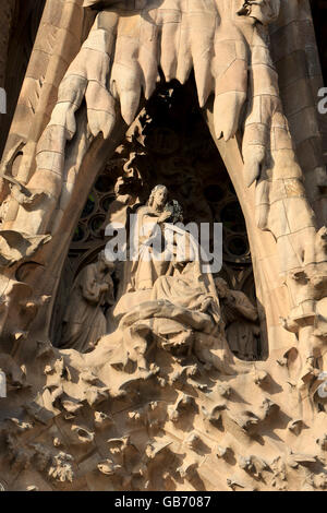 Travel stock, Espagne, Barcelone. Cathédrale de la Sagrada Familia de Barcelone Banque D'Images