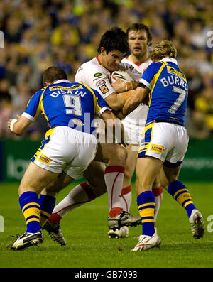 Rugby League - engager Super League - Grand Final Playoff - St Helens v Leeds Rhinos - Knowsley Road Banque D'Images