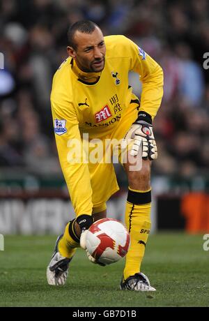 Football - Barclays Premier League - Stoke City / Tottenham Hotspur - Britannia Stadium. Tottenham Hotspur gardien Heurelho Gomes Banque D'Images