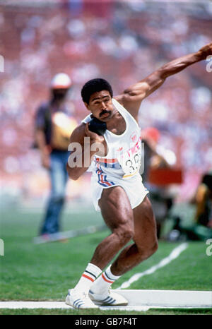 Athlétisme - Jeux Olympiques de Los Angeles 1984 - Décathlon Banque D'Images