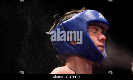 Luke Campbell en Angleterre lors de la finale des championnats d'Europe de boxe de 54 kg à l'ECHO Arena de Liverpool. Banque D'Images