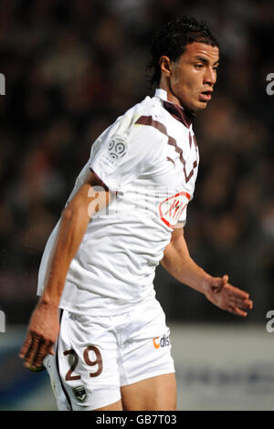 Football - première Division française - Nice / Bordeaux - Municipal du Ray. Marouane Chamakh, Bordeaux Banque D'Images