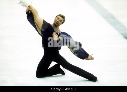 Patin à glace - Jeux Olympiques d'hiver de Sarajevo - 1984 Banque D'Images