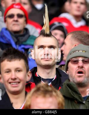 Football - Coca-Cola football League Championship - Derby County / Nottingham Forest - Pride Park.Les fans de la forêt de Nottingham dans les stands Banque D'Images