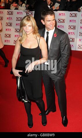 Samantha Janus et Scott Maslen arrivent pour les National Television Awards 2008 au Royal Albert Hall, Kensington Gore, SW7. Banque D'Images