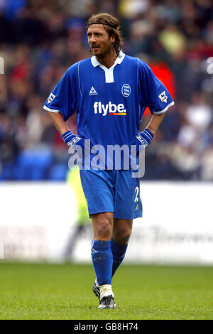 Football - FA Barclaycard Premiership - Bolton Wanderers / Birmingham City. Christophe Dugarry, Birmingham Banque D'Images