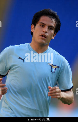 Football - Italien Serie A - Lazio / Catane Calcio - Stadio Olimpico. Cristian Ledesma, Latium Banque D'Images