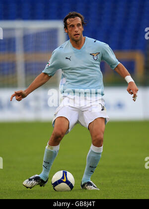 Football - Italien Serie A - Lazio / Catane Calcio - Stadio Olimpico. Stefano Mauri, Latium Banque D'Images