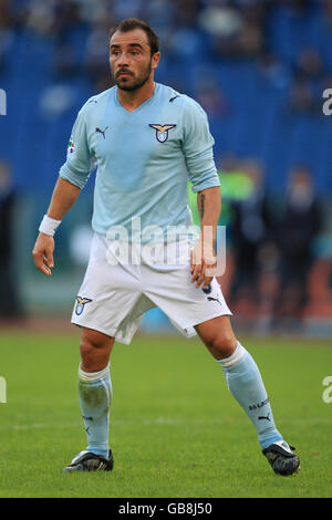 Football - Italien Serie A - Lazio / Catane Calcio - Stadio Olimpico. Christian Brocchi, Latium Banque D'Images