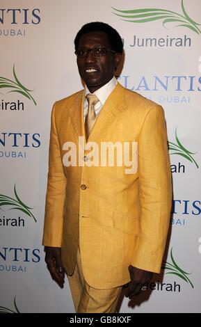 Wesley Snipes arrive à l'Atlantis Hotel Launch Party 'la naissance d'une icône - la célébration' à Palm Jumeirah à Dubaï. Banque D'Images