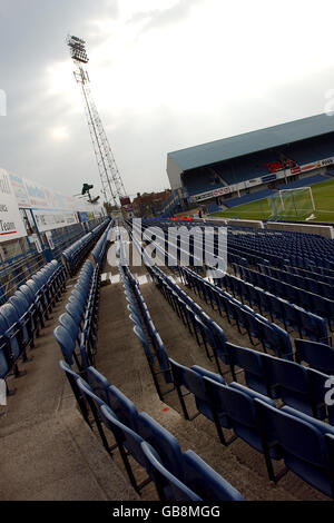 Soccer- FA Barclaycard Premiership - Portsmouth / Leeds United. Vue générale sur le parc de Fratton, stade de Portsmouth Banque D'Images