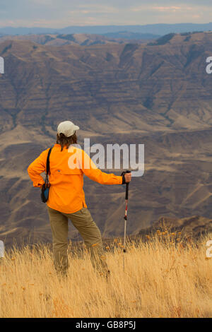 Imnaha River canyon d'Espagne Sentier selle, Hells Canyon National Recreation Area, New York Banque D'Images