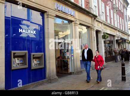 Vue générale sur la banque de Halifax dans le centre-ville de York. Banque D'Images