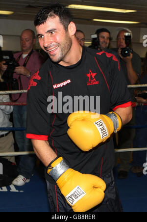 Boxe - Joe Calzaghe hors travail - Kingsway Gym - New York Banque D'Images