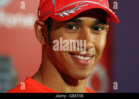 Lewis Hamilton lance le Blackberry Storm - Londres Banque D'Images