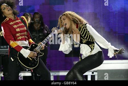 World Music Awards 2008 - spectacle - Monte Carlo.Beyonce Knowles se produit sur scène aux World Music Awards 2008 au Sporting Club de Monte Carlo. Banque D'Images