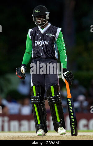 Cricket - session d'entraînement en Angleterre - terrain de cricket de Stanford. Andre Fletcher, Stanford Superstars Banque D'Images