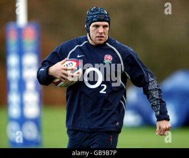 Rugby Union - Session de formation de l'Angleterre - Pennyhill Park Banque D'Images