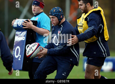 Rugby Union - Session de formation de l'Angleterre - Pennyhill Park Banque D'Images