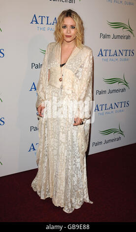 Mary Kate Olsen arrivez à l'Atlantis Hotel Launch Party 'naissance d'une icône - la célébration' à Palm Jumeirah à Dubaï. Banque D'Images