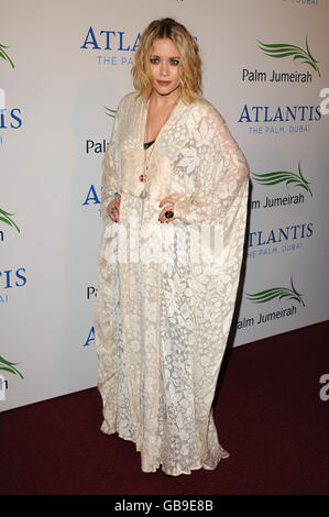 Mary Kate Olsen arrivez à l'Atlantis Hotel Launch Party 'naissance d'une icône - la célébration' à Palm Jumeirah à Dubaï. Banque D'Images