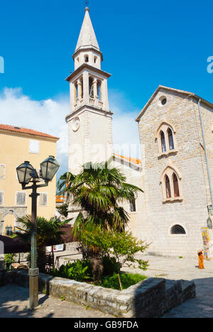 Église catholique de Saint John, Stari Grad, old town, Budva, Monténégro, Europe Banque D'Images