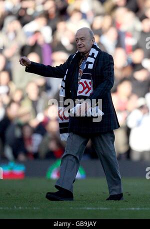 Football - Barclays Premier League - Fulham / Manchester City - Craven Cottage. Mohamed Al Fayed, président de Fulham, avant le lancement Banque D'Images