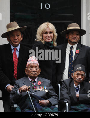 Lumley demande justice pour les Gurkhas Banque D'Images